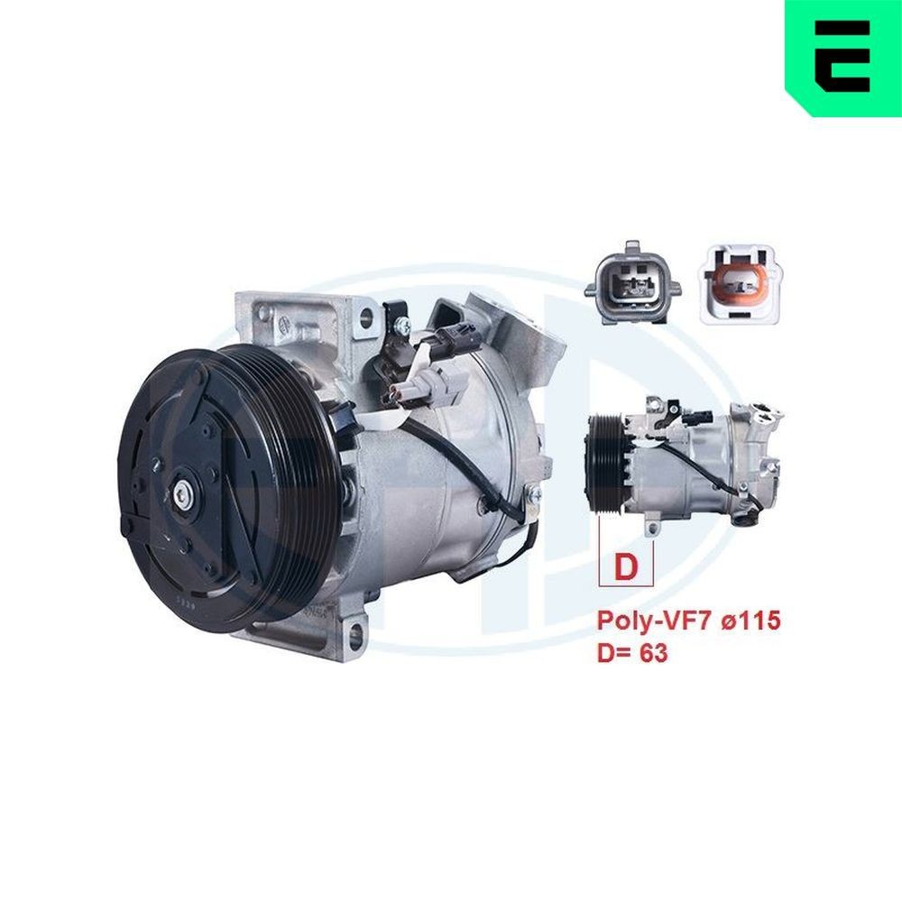 ERA Compressor, ar condicionado 670174 Compressor de ar condicionado ERA Chevrolet ORLANDO 670174