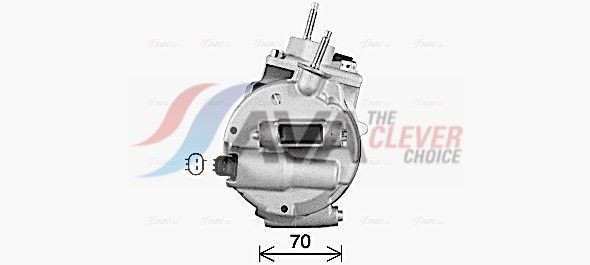 AVA COOLING SYSTEMS AC-kompressor FDAK670 AVA COOLING SYSTEMS FDAK670 AC pumpe Ford Galaxy MK3 pris