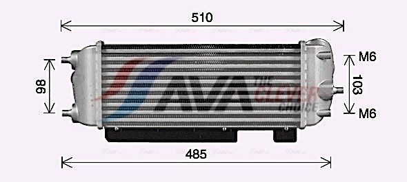 AVA COOLING SYSTEMS Vahejahuti HY4485 HY4485 AVA COOLING SYSTEMS Õhuradiaator Suzuki odav