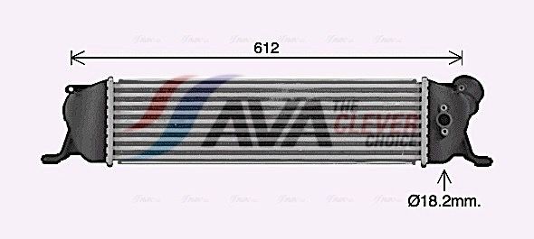 AVA COOLING SYSTEMS Vahejahuti HY4489 Intercooler AVA COOLING SYSTEMS HYUNDAI HY4489
