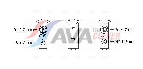 AVA COOLING SYSTEMS Koppeling, radiateurventilator MNC129 AVA COOLING SYSTEMS Ventilator koppeling Volkswagen MNC129