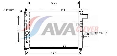 AVA COOLING SYSTEMS Clutch, kjølevifte MNC132 Radiatorvifte kobling AVA COOLING SYSTEMS BMW X5 MNC132
