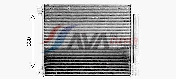 AVA COOLING SYSTEMS Kondenzátor klimatizácie RT5653D RT5653D Chladič klimatizácie RENAULT MASTER AVA COOLING SYSTEMS