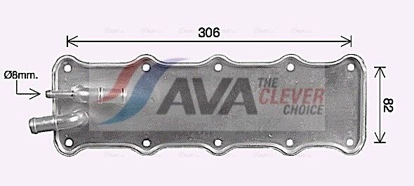 AVA COOLING SYSTEMS Vahejahuti VN4421 Intercooler AVA COOLING SYSTEMS SUZUKI VN4421