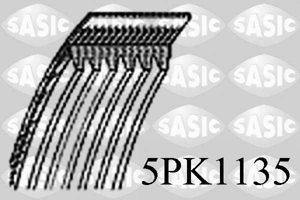 SASIC Ozubený klinový remeň 5PK1135 Ozubený klinový remeň SASIC X-TRAIL 5PK1135 lacné