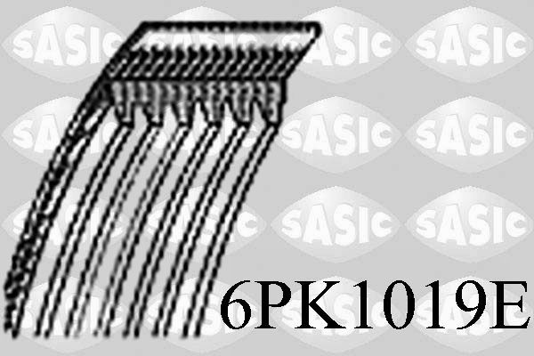 SASIC Courroie Poly-V 6PK1019E Courroie de clim SASIC 5 6PK1019E pas cher