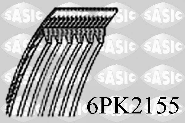 SASIC Multiriem 6PK2155 Poly-V-riem Volkswagen SASIC 6PK2155