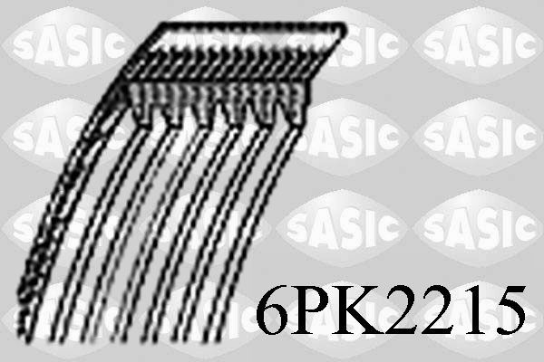 SASIC Courroie Poly-V 6PK2215 6PK2215 Courroie trapézoïdale à nervures MAZDA 5 SASIC