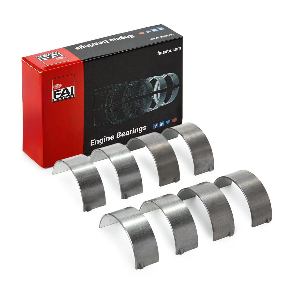 FAI AutoParts Stempelstanglager BB2115-STD FAI AutoParts BB2115-STD Veivlager Toyota Auris e18 pris