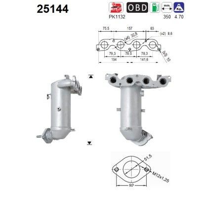 AS Katalüsaator 25144 AS 25144 Katalüsaator originaal Kia odav