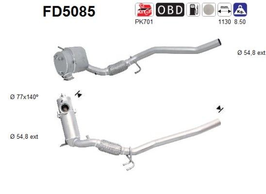 AS Hiukkassuodatin FD5085 AS FD5085 SMART Hiukkassuodatin vaihto hinta