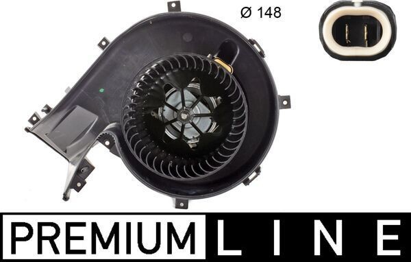 MAHLE Interieurventilatie AB 163 000P AB 163 000P Aanjager OPEL COMBO MAHLE