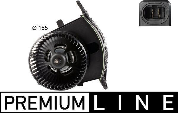 MAHLE Kupéfläkt AB 167 000P AB 167 000P MAHLE kupéfläkt RENAULT Symbol