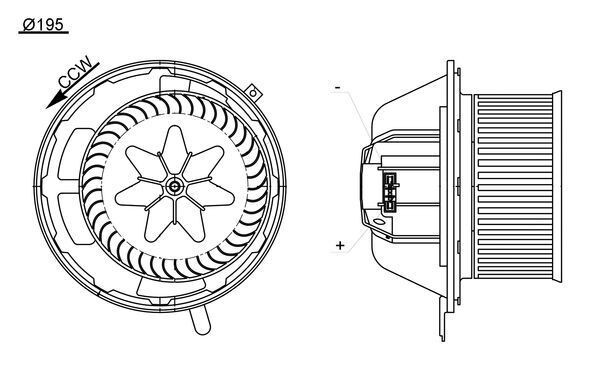 MAHLE Innenraumgebläse AB 194 000S Innenraumgebläse MAHLE AB 194 000S BMW E21 Autoheizung Kosten