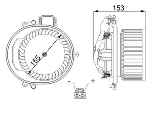 MAHLE Vnútorný ventilátor AB 257 000S MAHLE AB 257 000S Ventilátor kúrenia BMW Z8 E52 za nízku cenu