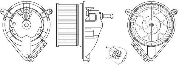 MAHLE Salongipuhur AB 271 000S MAHLE AB 271 000S Salongi ventilaator Mercedes Sprinter W903 Van originaal hind