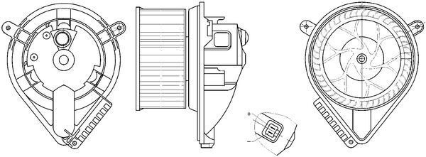 Βεντιλατέρ εσωτερικού χώρου MAHLE AB 272 000S MAHLE AB 272 000S Μοτέρ καλοριφέρ MERCEDES-BENZ VITO 2000