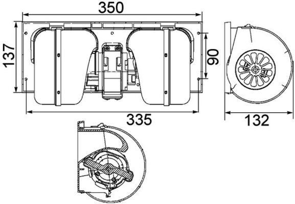MAHLE Ventilador do habitáculo AB 59 000P MAHLE AB 59 000P Ventilador do habitáculo SKODA OCTAVIA custo