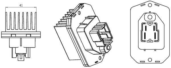 MAHLE Régulateur, pulseur d'air habitacle ABR 76 000S MAHLE ABR76000S Résistance pulseur d'air habitacle Land Rover Discovery L550 prix