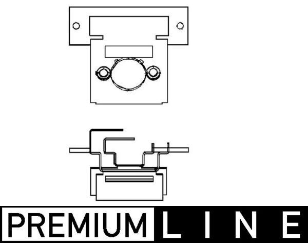 MAHLE Kachelweerstand ABR 81 000P Mercedes-Benz E-Klasse Weerstand aanjager MAHLE ABR 81 000P
