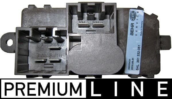 MAHLE Regulator, kabineventilator ABR 96 000P ABR 96 000P Modstand kabineventilator FORD ECOSPORT MAHLE