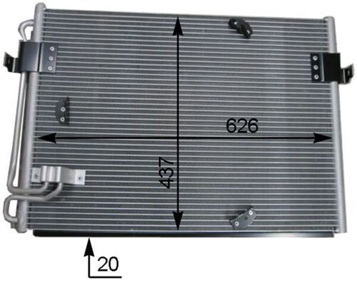 MAHLE Kondensator, klimaanlegg AC 174 000S MAHLE AC 174 000S originale Ac kondenser SEAT IBIZA pris