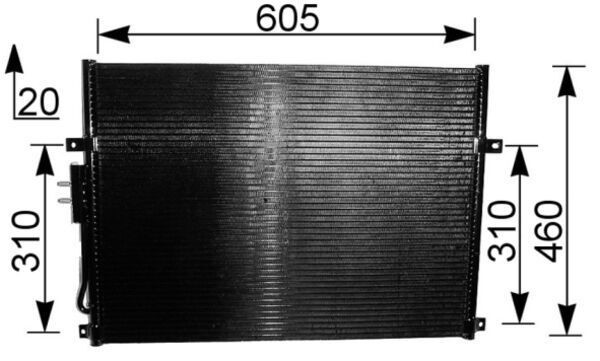 MAHLE Kondenzátor klimatizácie AC 219 000S Kondenzátor klimatizácie Jeep ZJ AC 219 000S MAHLE