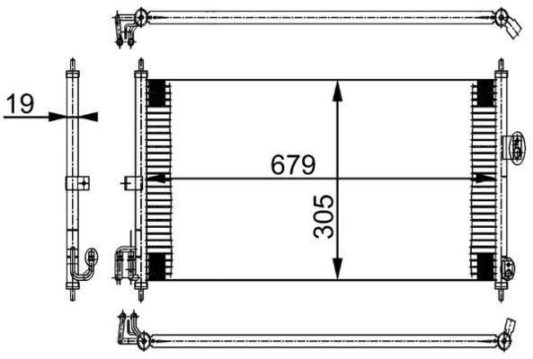 MAHLE Kondensor, klimatanläggning AC 252 000S Byta AC-kondensor Nissan Almera n16 kostnad MAHLE AC 252 000S
