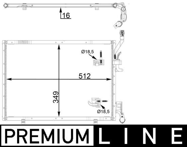 Air conditioning condenser MAHLE AC 31 000P MAHLE AC 31 000P Ford B-MAX 2025 Air conditioning condenser price