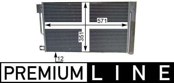 Condensor voor airco MAHLE AC 367 000P MAHLE AC 367 000P Condensator voor airco VAUXHALL ADAM 2023