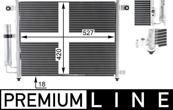 MAHLE Condensatore climatizzatore AC 423 000P MAHLE AC 423 000P Condensatore aria condizionata DAEWOO Matiz II Hatchback (M200, M250) originali prezzo