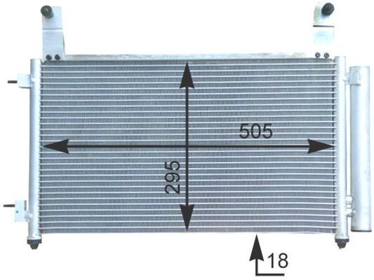 MAHLE Kondensator, klimaanlegg AC 435 000S Ac radiator MAHLE Chevrolet LACETTI AC 435 000S