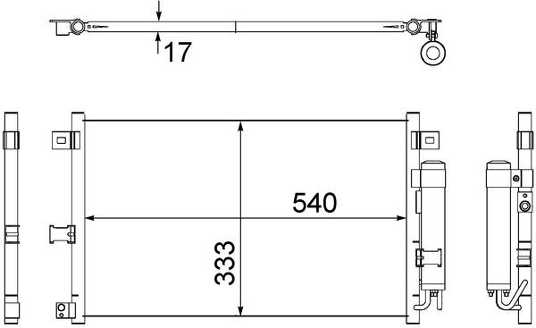 MAHLE Συμπυκνωτής, σύστ. κλιματισμού AC 507 000S MAHLE AC507000S Συμπυκνωτής Century 5 τιμες
