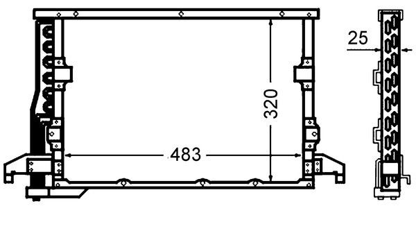 MAHLE Kondensor, klimatanläggning AC 512 000S MAHLE AC 512 000S kondensor E10 pris