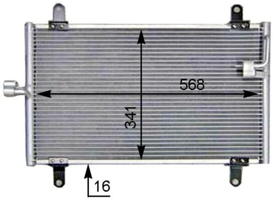 MAHLE Condensatore climatizzatore AC 514 000S MAHLE AC 514 000S costo Radiatore aria condizionata Citroen Relay Jumper originale