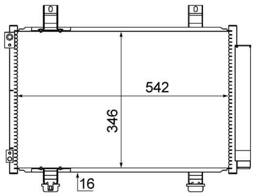 MAHLE Kondensator, klimaanlegg AC 611 000S AC 611 000S Ac kondenser SUZUKI BALENO MAHLE