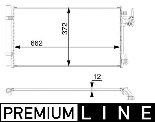 MAHLE Kondenzátor klimatizácie AC 65 000P MAHLE Chladič klimatizácie LAND ROVER AC 65 000P