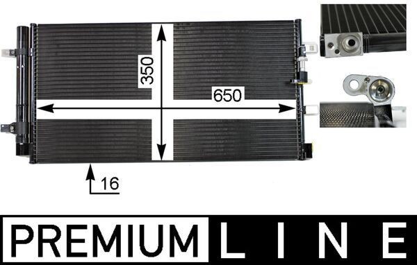 MAHLE Kondensator, klimaanlegg AC 738 000P MAHLE AC 738 000P Ac radiator Audi A5 8ta originale pris