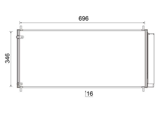 MAHLE Condensatore climatizzatore AC 799 000S MAHLE AC 799 000S Condensatore aria condizionata Toyota Corolla Verso originali prezzo