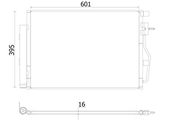 MAHLE Συμπυκνωτής, σύστ. κλιματισμού AC 958 000S MAHLE AC 958 000S γνήσια Συμπυκνωτής Chevrolet Aveo T300 κόστος