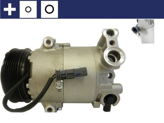 MAHLE Air conditioning compressor ACP 177 000S MAHLE ACP 177 000S VAUXHALL Meriva Mk2 (B) (S10) air con pump replacement