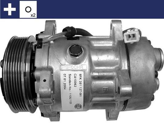 MAHLE Kompresor klimatizácie ACP 360 000S Kompresor klimatizácie MAHLE Fiat CINQUECENTO ACP 360 000S
