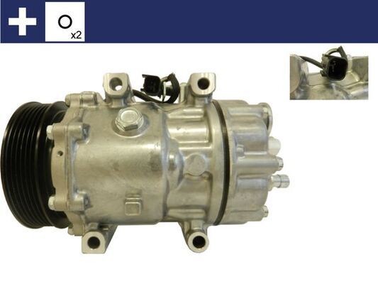 MAHLE Air conditioning compressor ACP 769 000S Mitsubishi PAJERO / SHOGUN SPORT MAHLE ac compressor ACP769000S