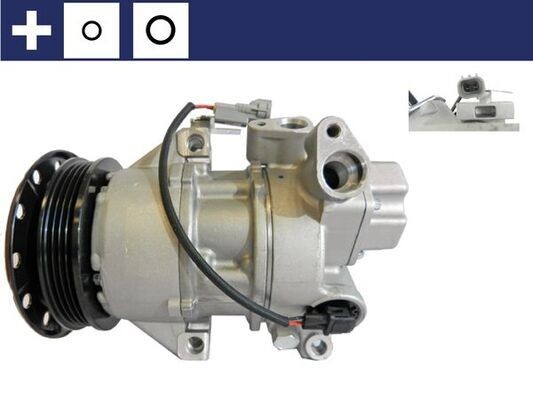 MAHLE AC-kompressor ACP 919 000S Luftkondisjonering Toyota Yaris II: AC-kompressor MAHLE ACP 919 000S