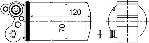 MAHLE Tørker, klimaanlegg AD 101 000S MAHLE AD 101 000S Tørkefilter ac HYUNDAI H-1 Kassevogn originale
