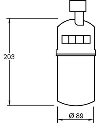Kuivain, ilmastointilaite MAHLE AD 275 000S MAHLE AD 275 000S RENAULT GRAND SCÉNIC 2008 Ilmastointilaitteen kuivain