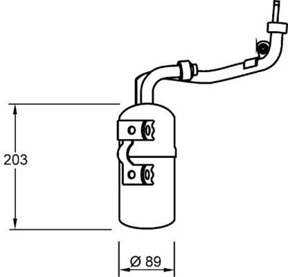 MAHLE Kuivain, ilmastointilaite AD 277 000S MAHLE AD 277 000S DS DS4 Ilmastointilaitteen kuivain halvat