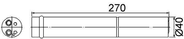 MAHLE Αφυγραντήρας, σύστ. κλιματισμού AD 96 000S MAHLE AD 96 000S Αφυγραντήρας, σύστ. κλιματισμού