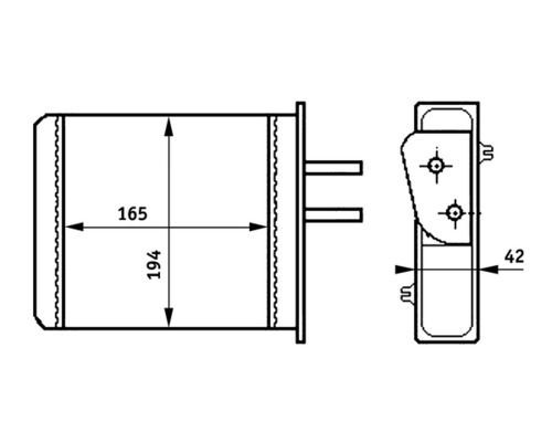 Radiateur de chauffage MAHLE AH 159 000S MAHLE AH 159 000S Radiateur de chauffage FIAT BARCHETTA 2003