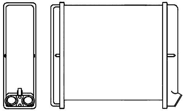 MAHLE Výmenník tepla vnútorného kúrenia AH 170 000S AH 170 000S Radiátor kúrenia OPEL VIVARO MAHLE